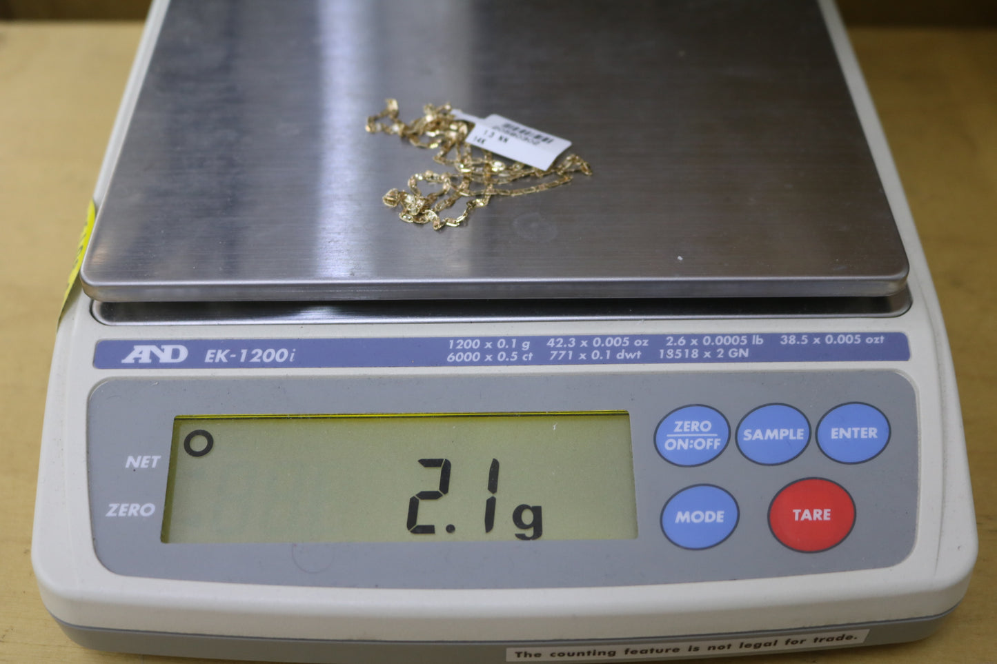 14K Three Toned Fancy Gucci Chain (20 Inches)