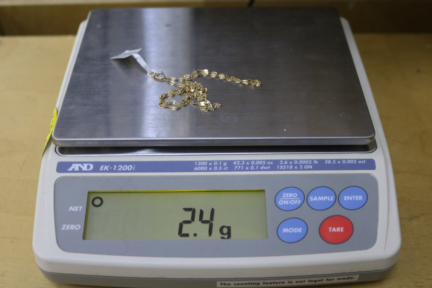 14K Yellow Gold Mariner Design Necklace (20 Inches)