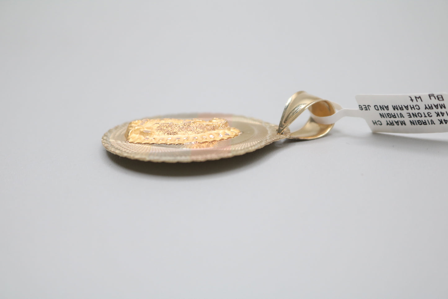 14K Three Tone Religious Round Charm (Local Purchase Only)