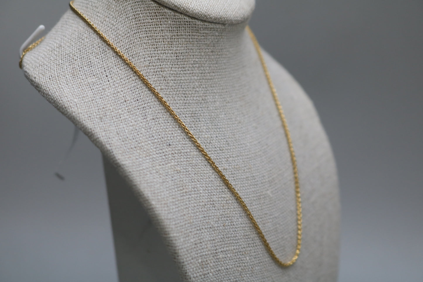 14K Yellow Gold Wheat Necklace (18 Inches)