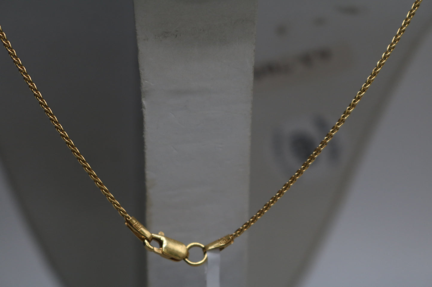 14K Yellow Gold Wheat Necklace (18 Inches)