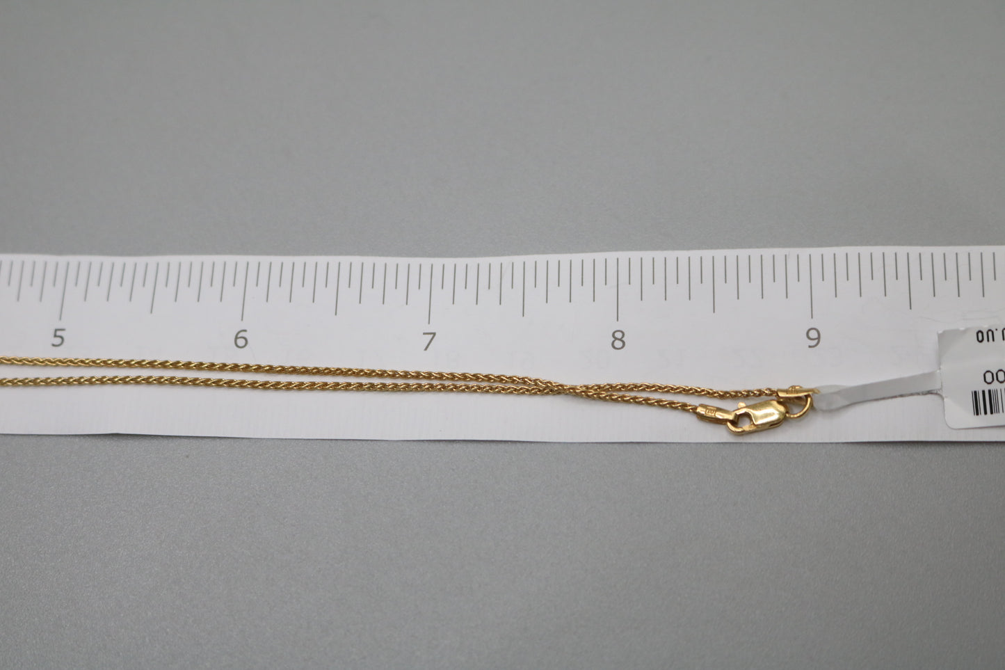 14K Yellow Gold Wheat Necklace (18 Inches)