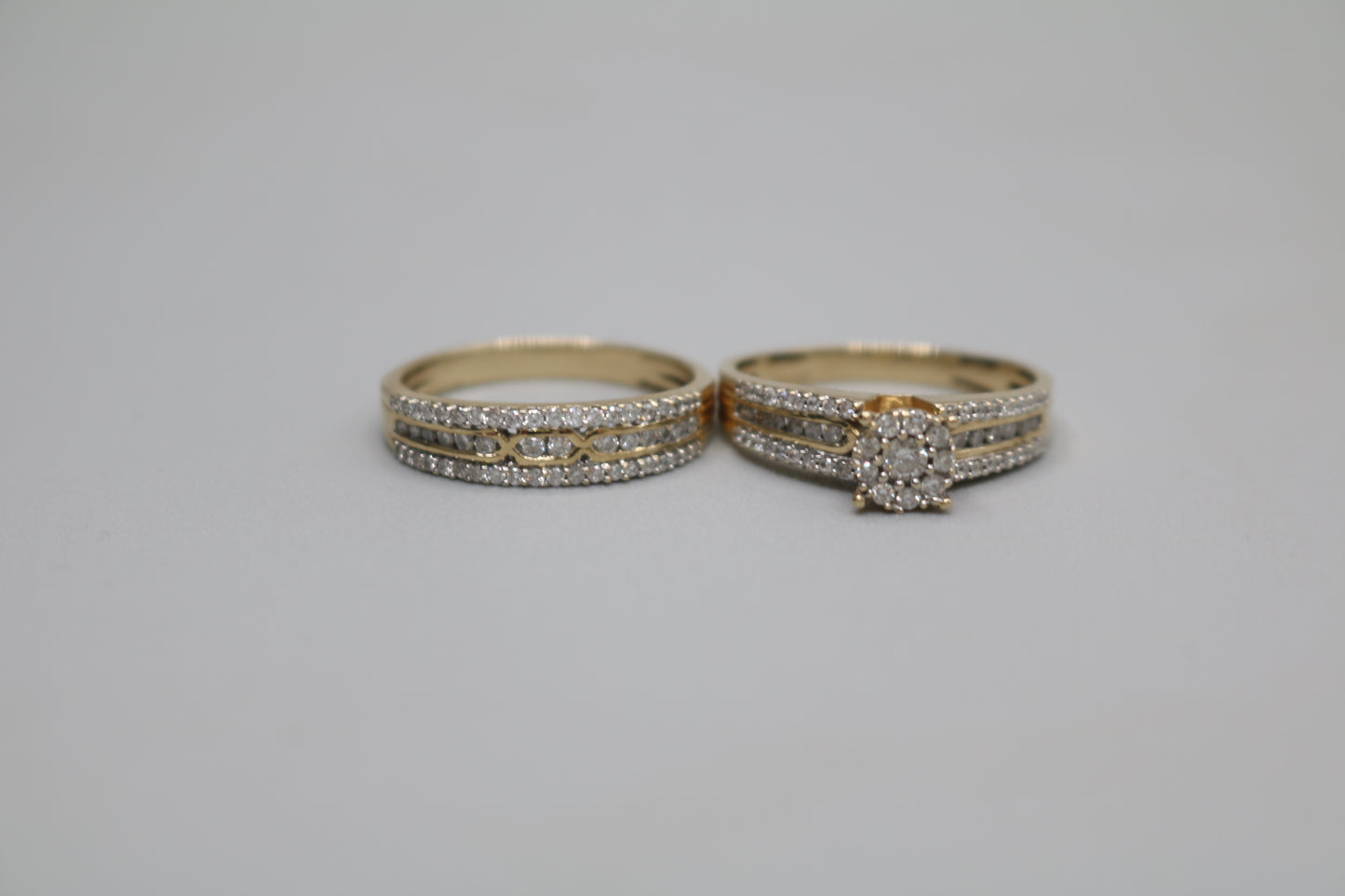 14K Yellow Gold Engagement Set (0.79 CTW) (Size 7 & 1/2)