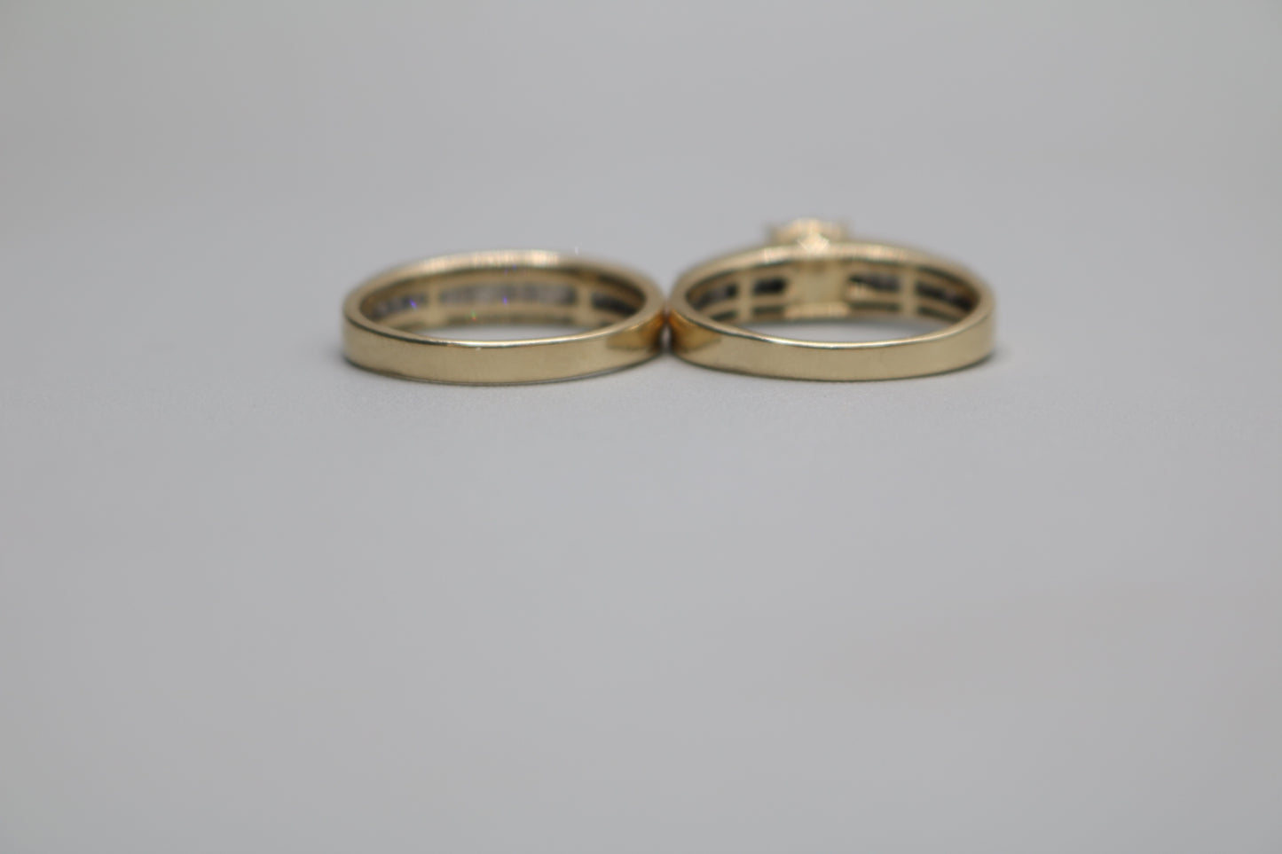 14K Yellow Gold Engagement Set (0.79 CTW) (Size 7 & 1/2)