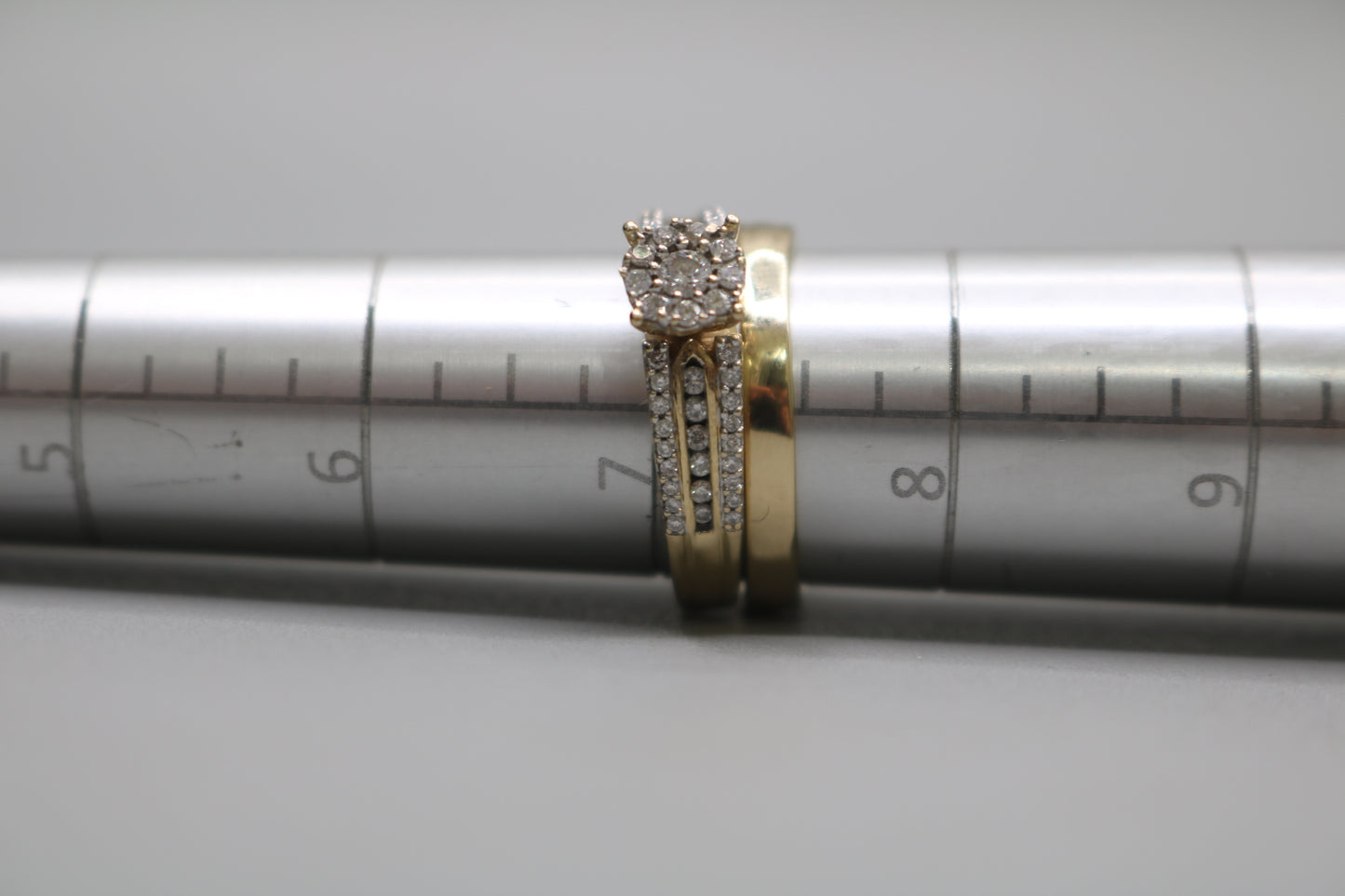 14K Yellow Gold Engagement Set (0.79 CTW) (Size 7 & 1/2)