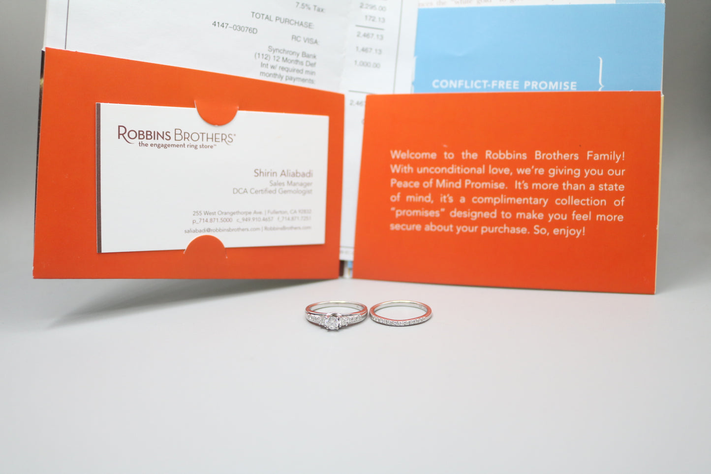 14K White Gold Diamond Engagement Ring Set (0.72CTW, I1-SI1/G-H) (Size 8 & 1/2)