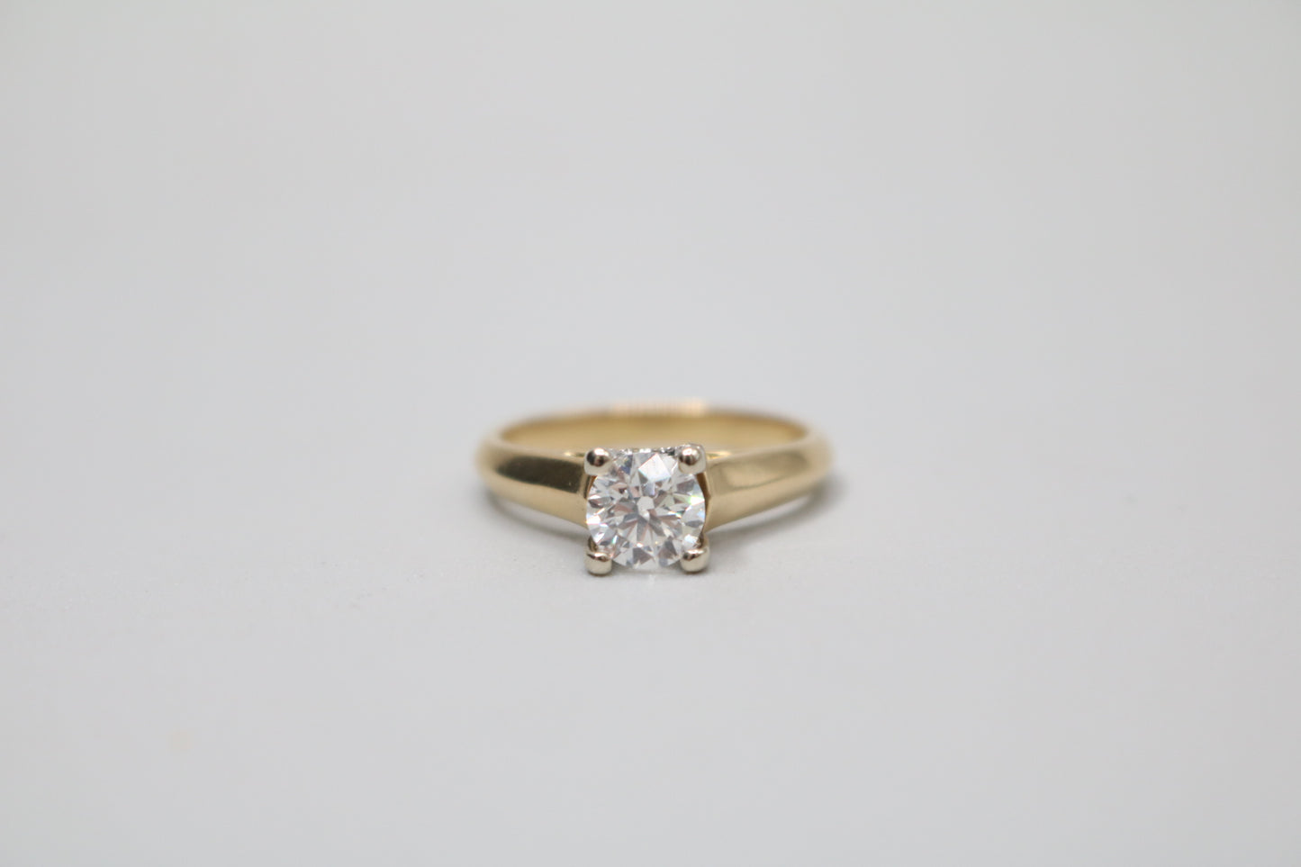 18K Yellow Gold Diamond Solitaire Ring (0.82 CTW) (Size 6 & 3/4) (Local Purchase Only)