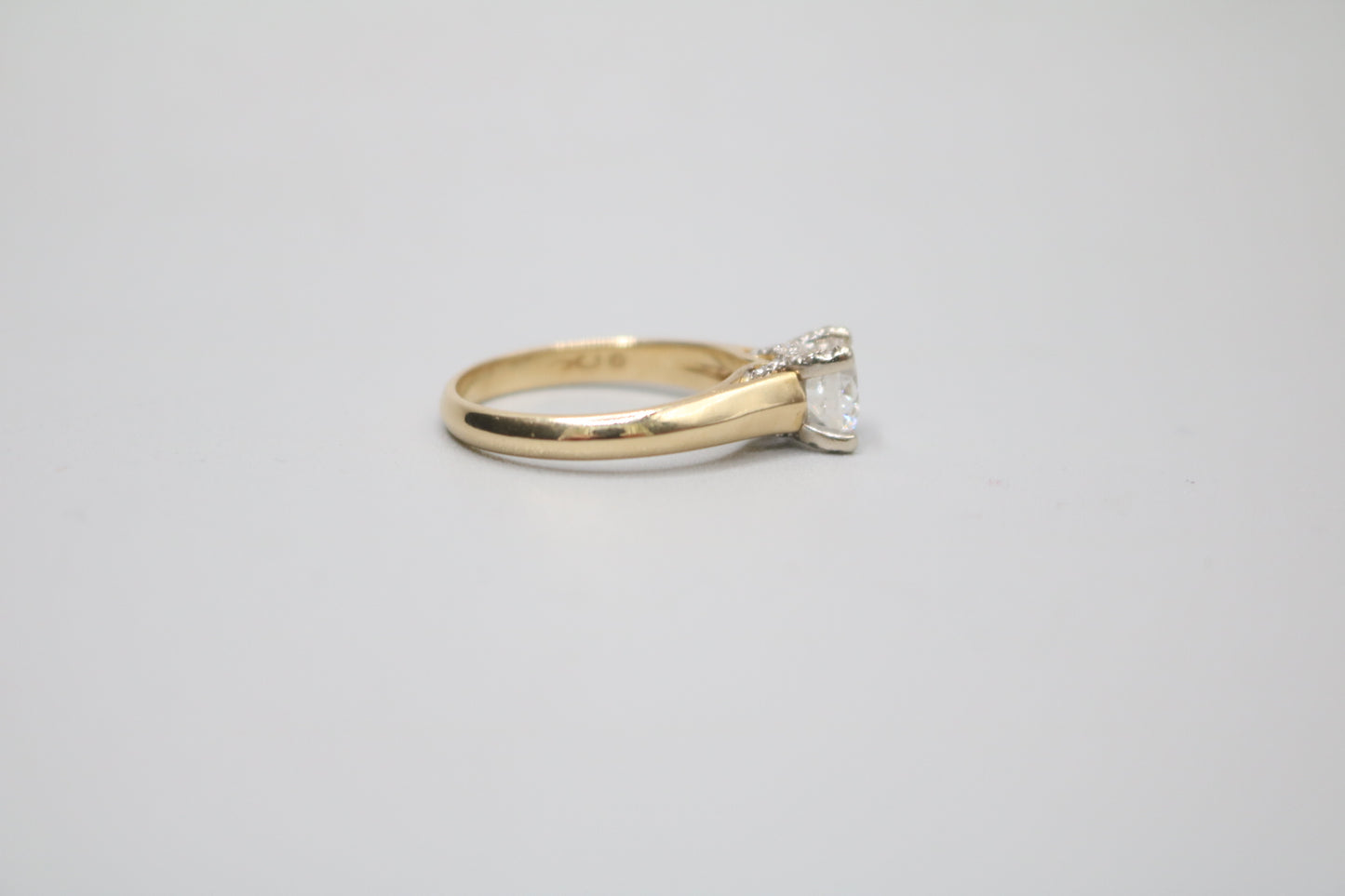 18K Yellow Gold Diamond Solitaire Ring (0.82 CTW) (Size 6 & 3/4) (Local Purchase Only)