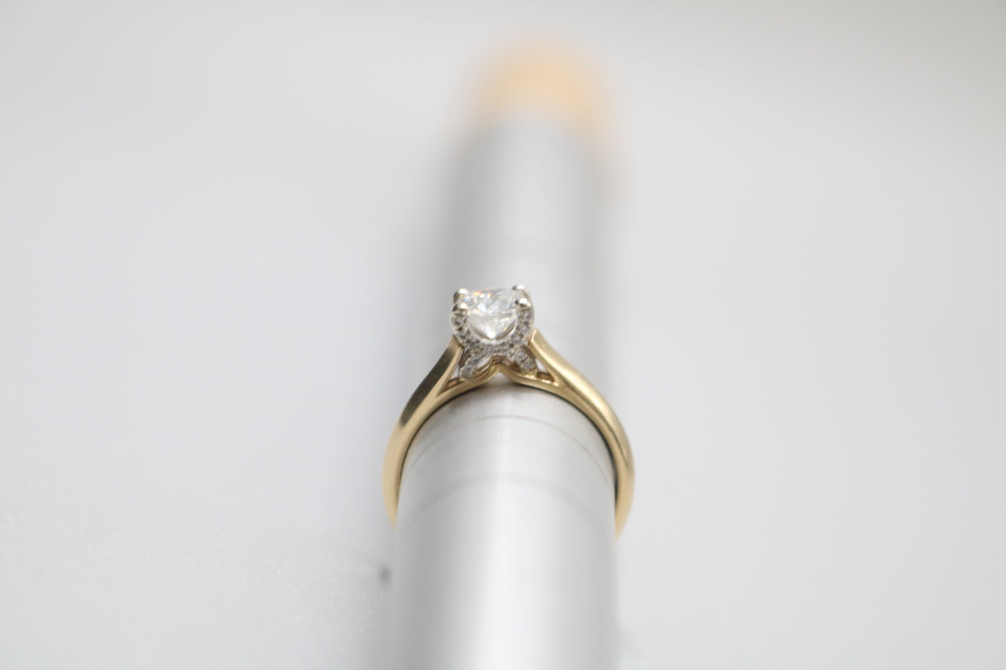 18K Yellow Gold Diamond Solitaire Ring (0.82 CTW) (Size 6 & 3/4) (Local Purchase Only)