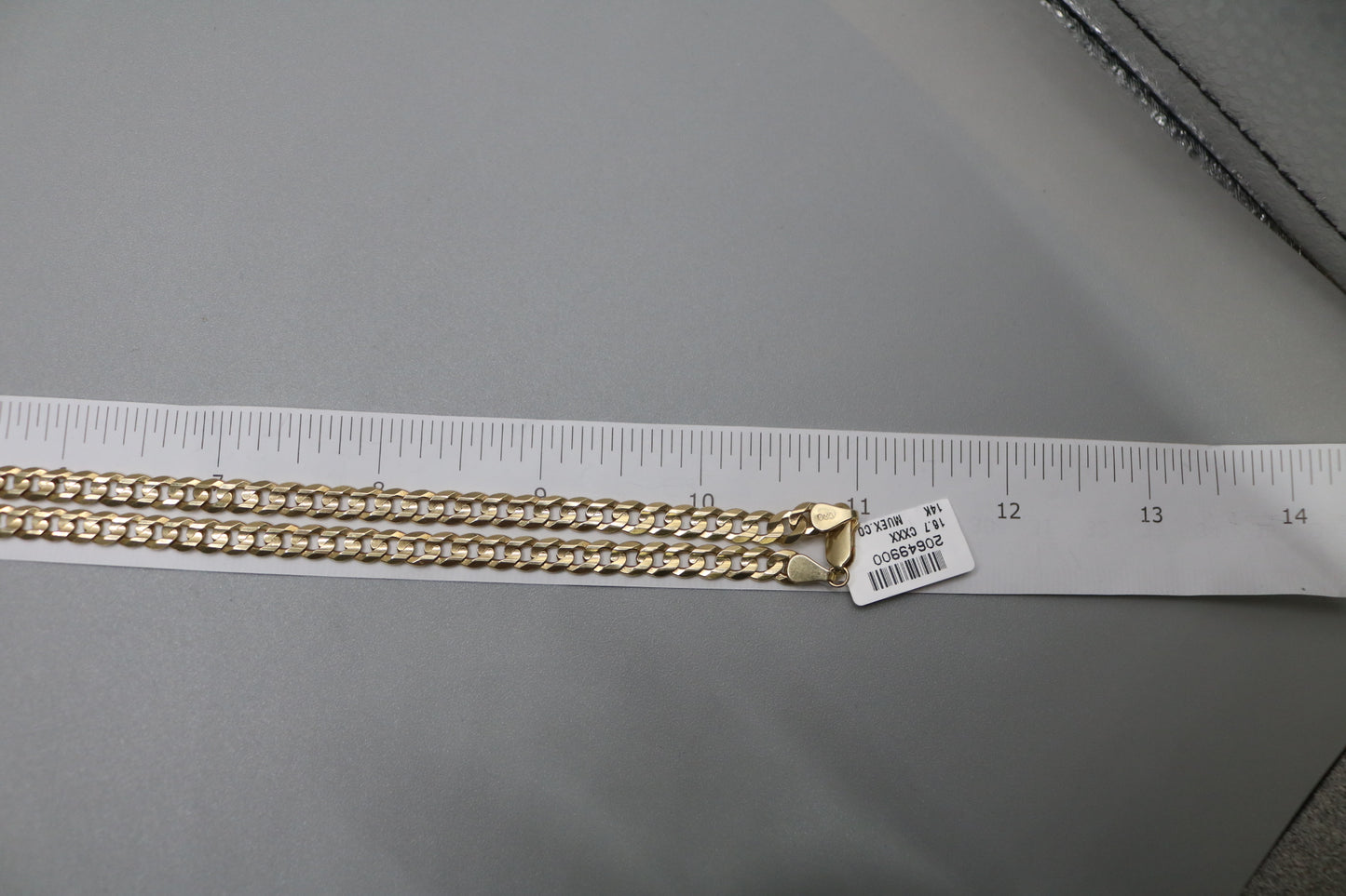 14K Yellow Gold Curb Chain (22 inches)