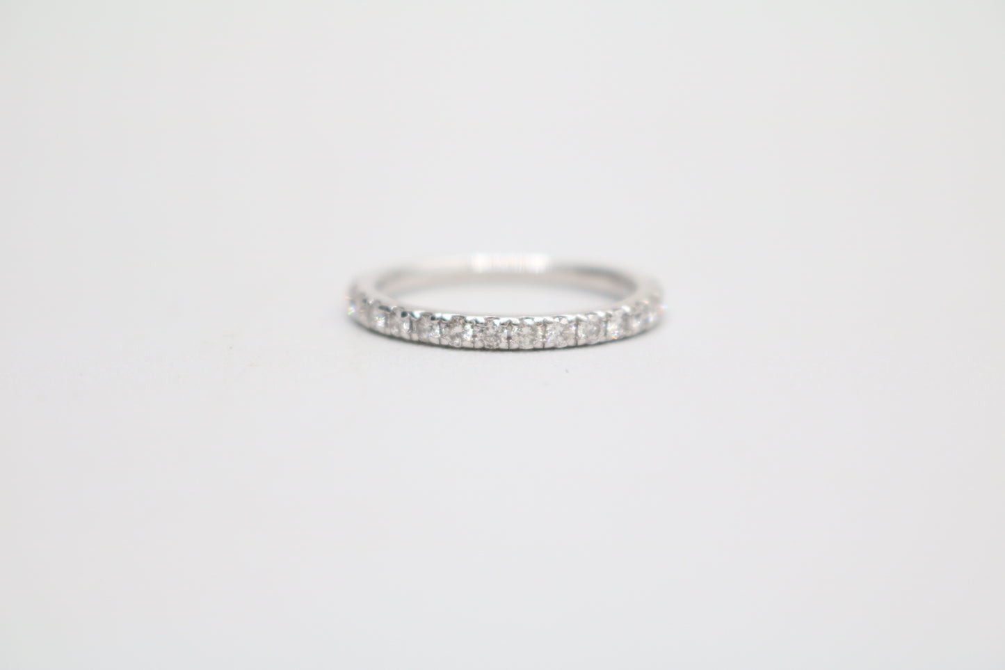 Radiant 14K White Gold Halo Wedding Set Ring, Size 4 & 1/2 (1.85 CTW)