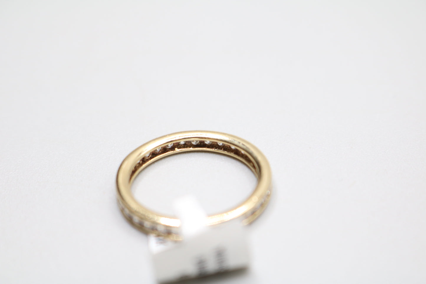 14K Yellow Gold Full Eternity Band Ring Size 8