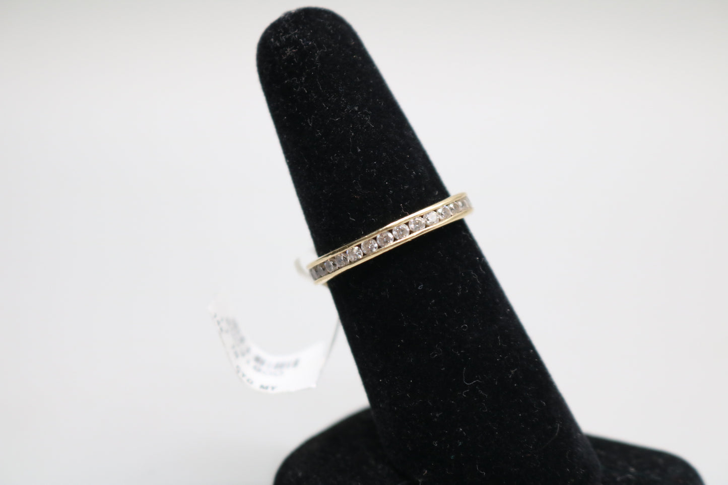 14K Yellow Gold Full Eternity Band Ring Size 8