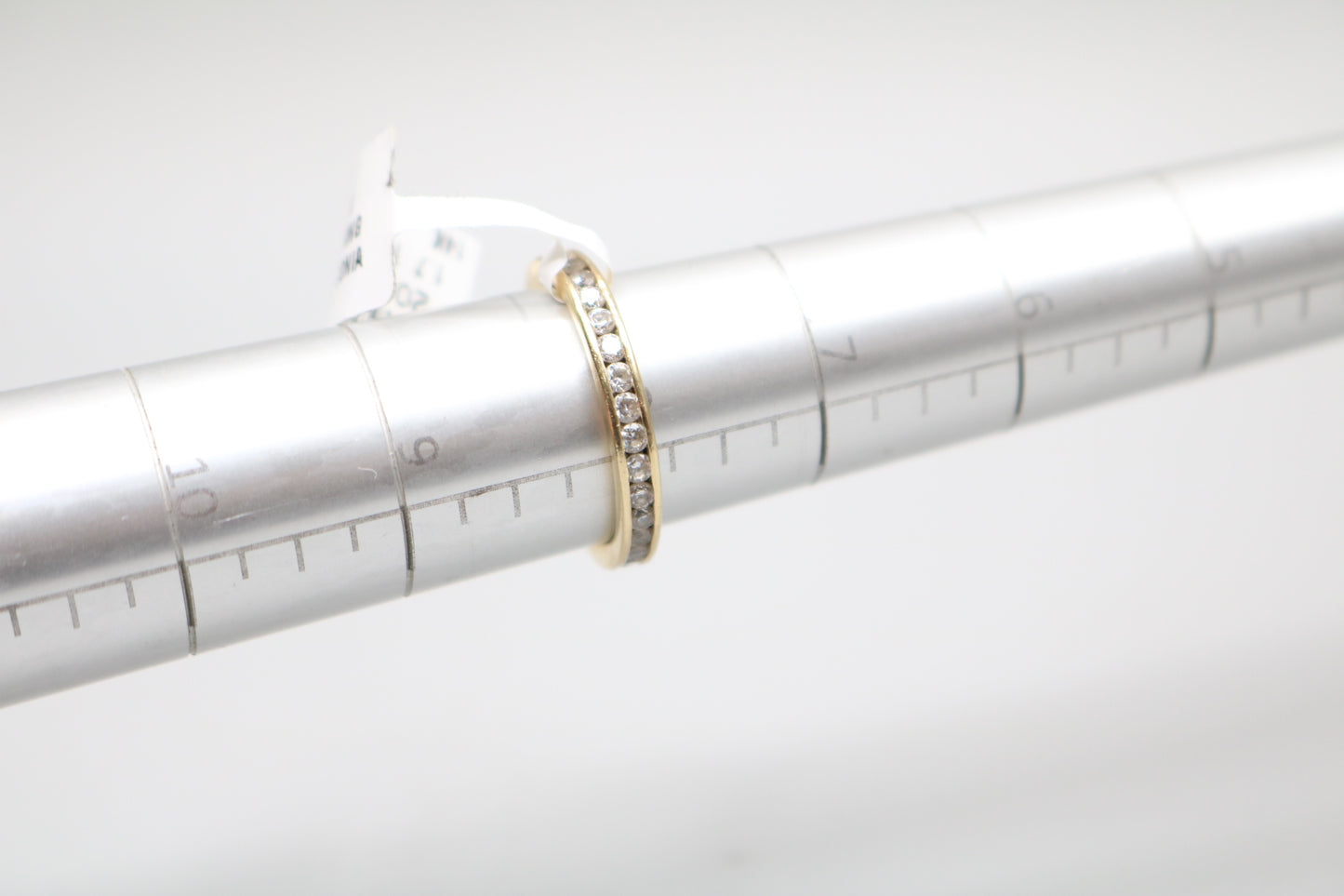 14K Yellow Gold Full Eternity Band Ring Size 8