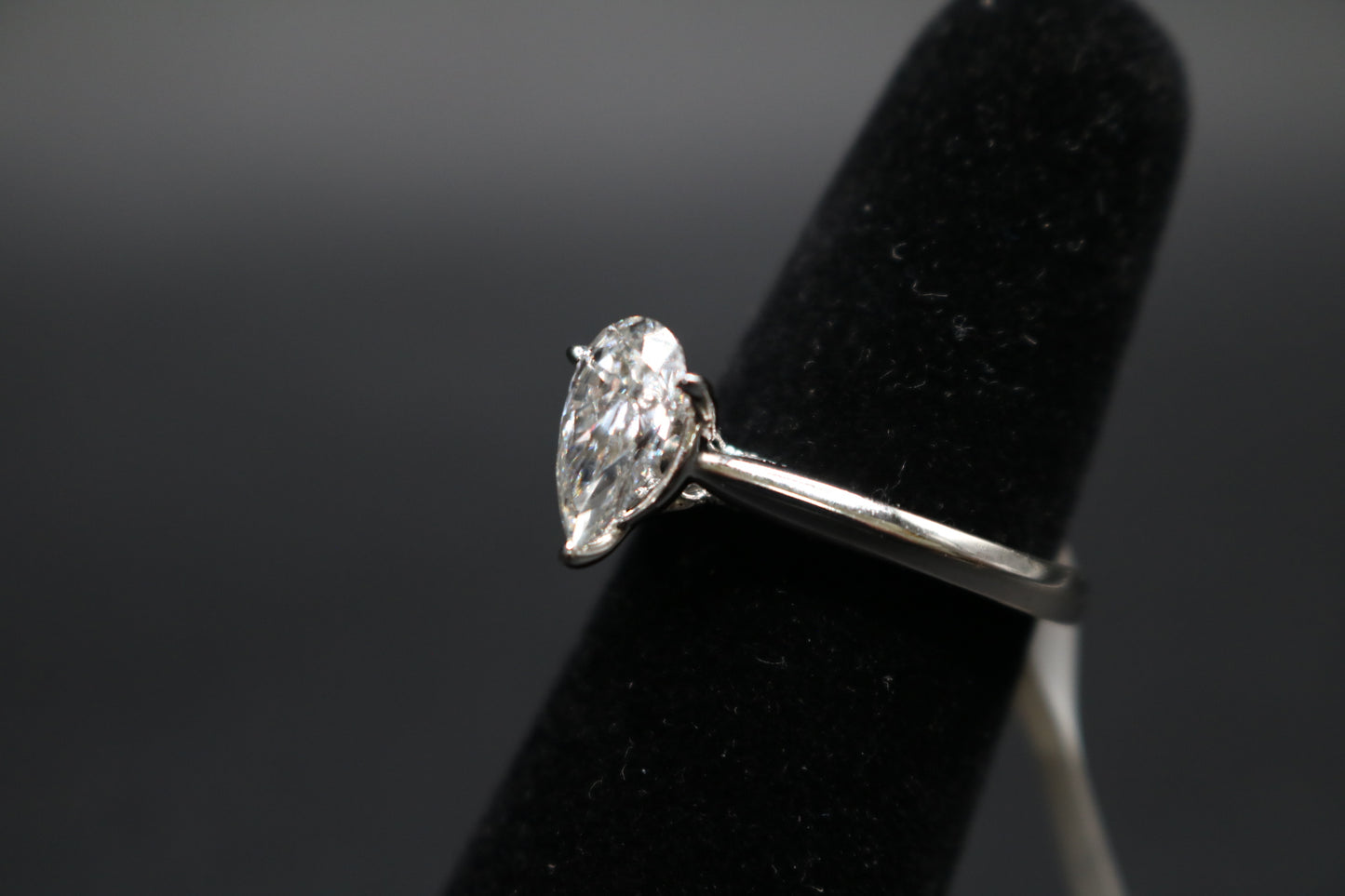14K White Gold Lab Grown Diamond Pear-Cut Ring (2.04 CTW) (Size 7)