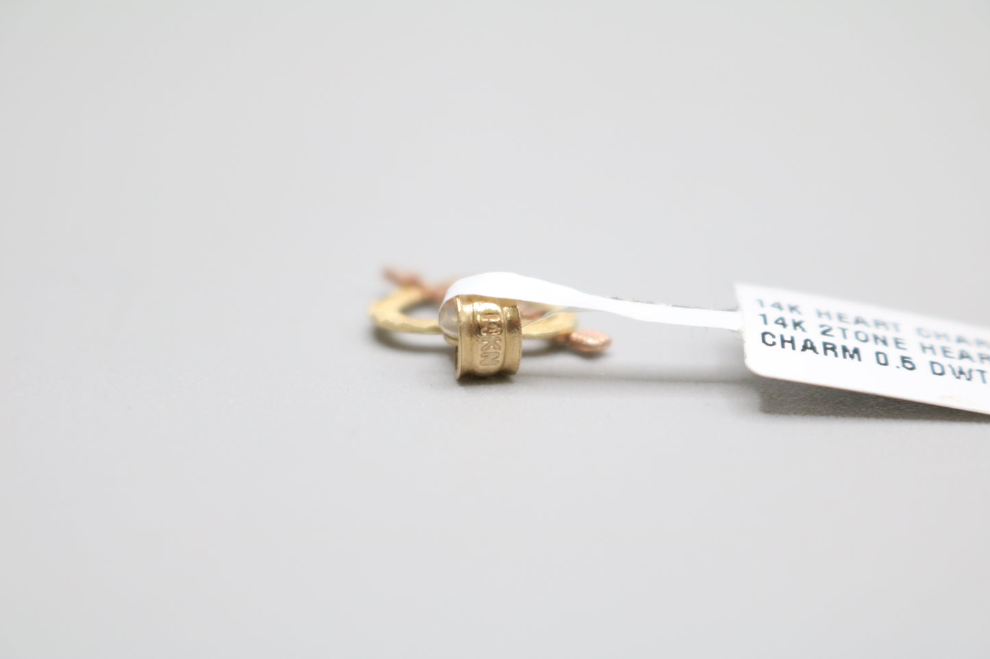 14K 2 Tone Gold “I Love You” Charm (0.9 Grams)