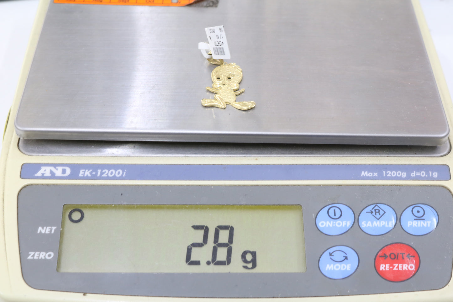 14K Yellow Gold "Tweety" Charm