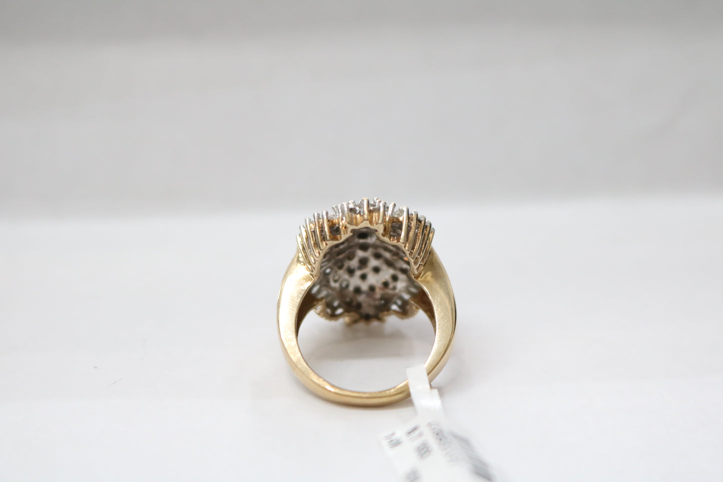 10K Yellow Gold Diamond Cluster Ring (Size 7) (2.00 CTW)