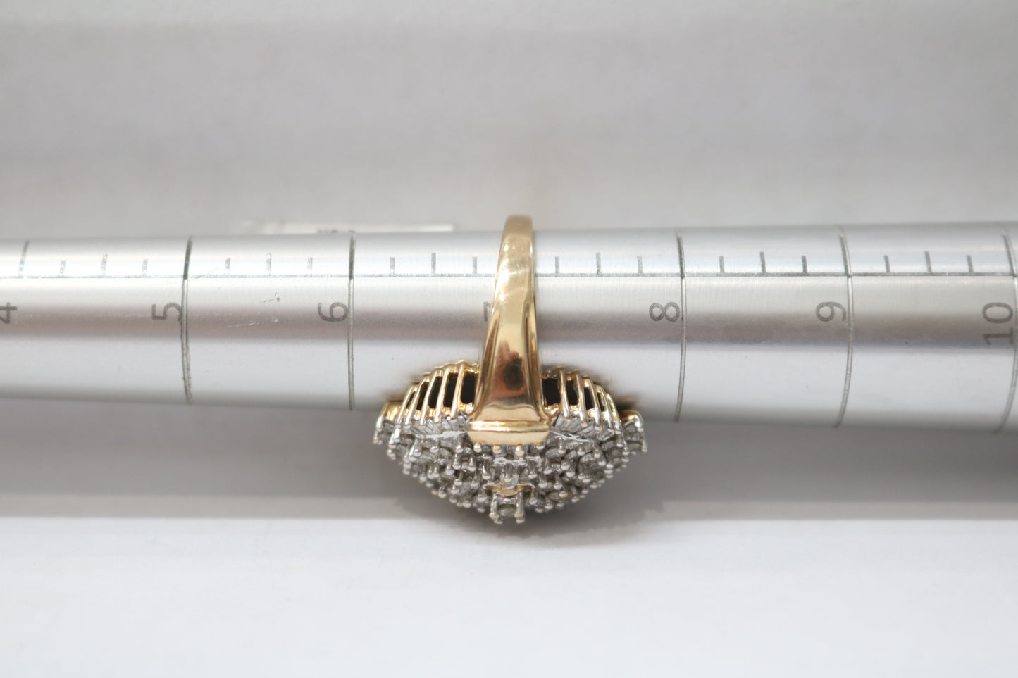 10K Yellow Gold Diamond Cluster Ring (Size 7) (2.00 CTW)