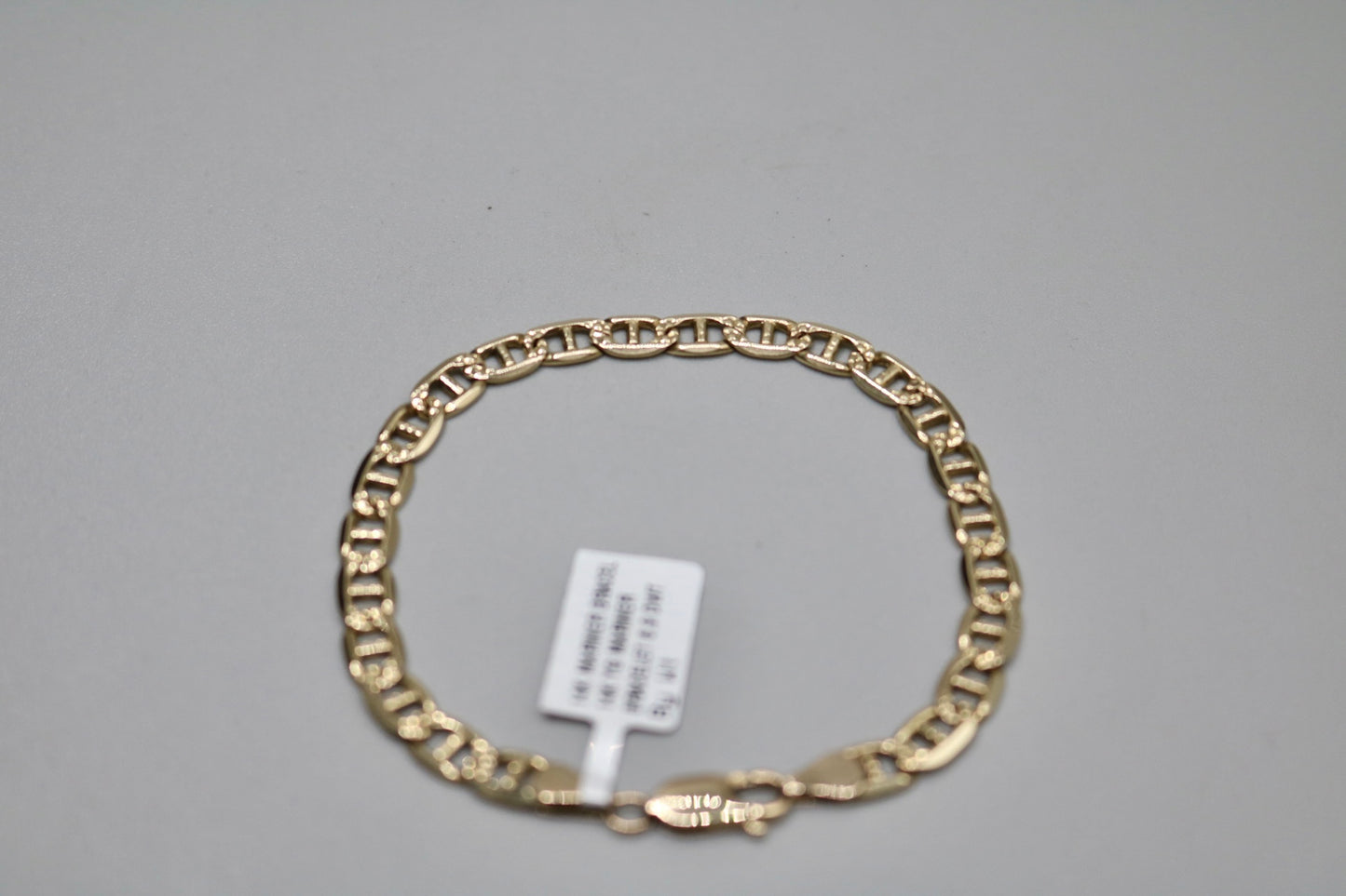 14K Yellow Gold Mariner Bracelet (8 Inches)