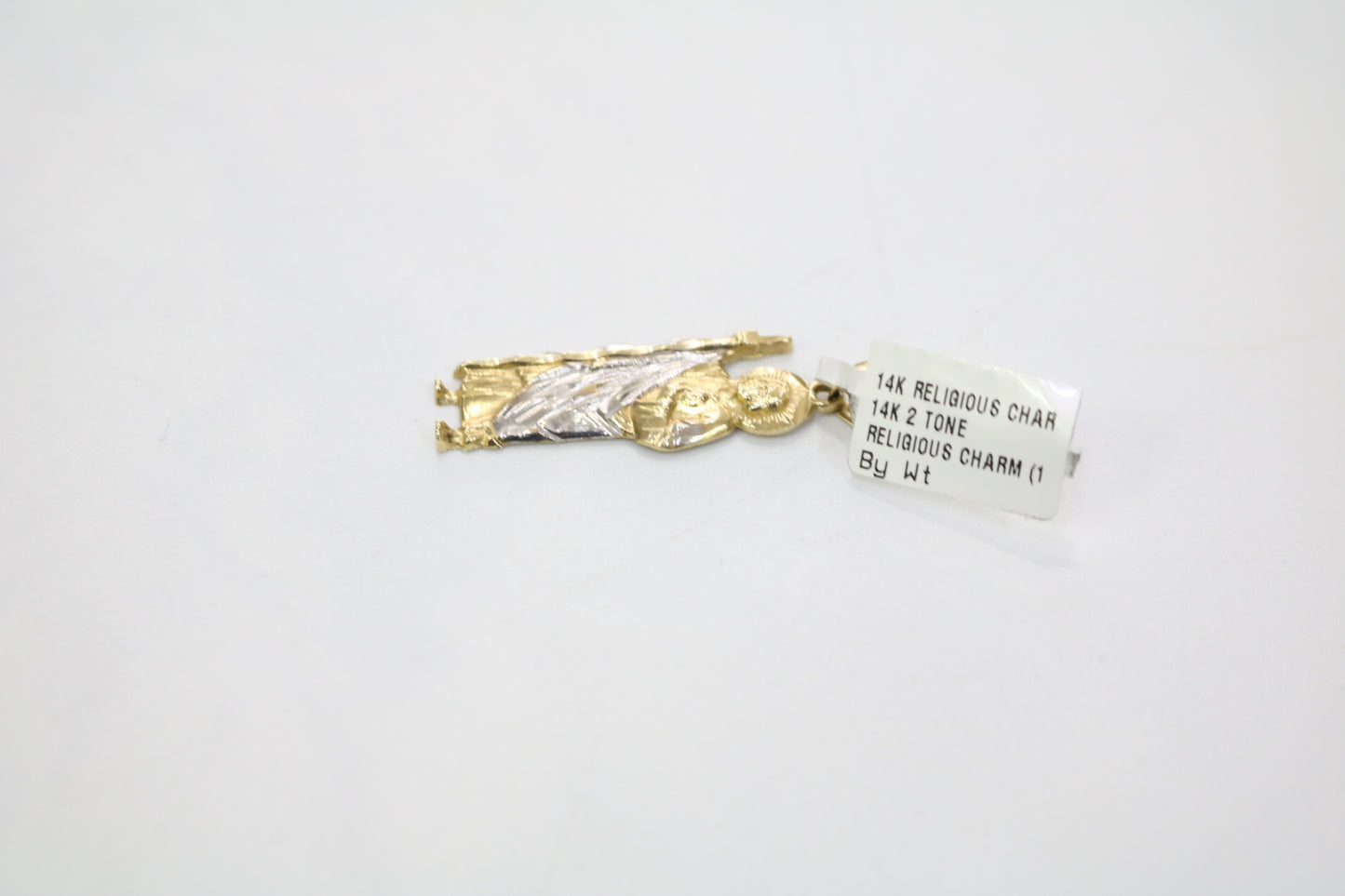 14K Two Tone San Judas Charm