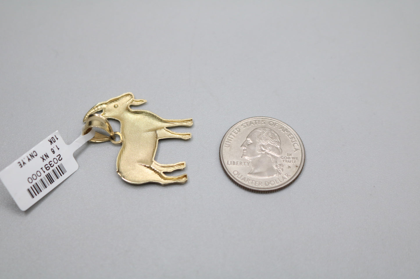 10K Yellow Gold Goat Charm