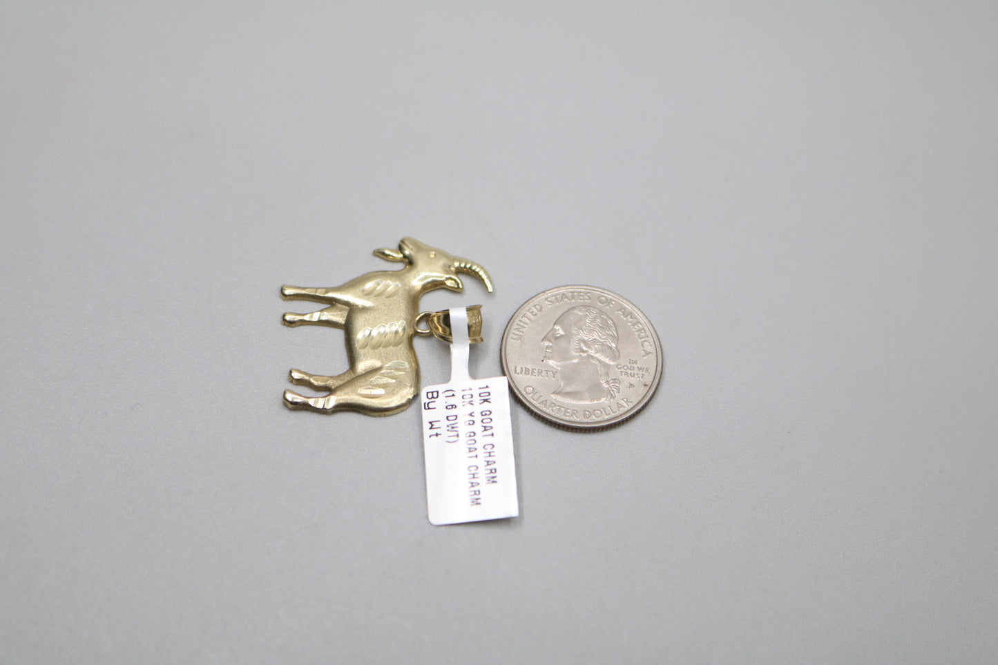 10K Yellow Gold Goat Charm