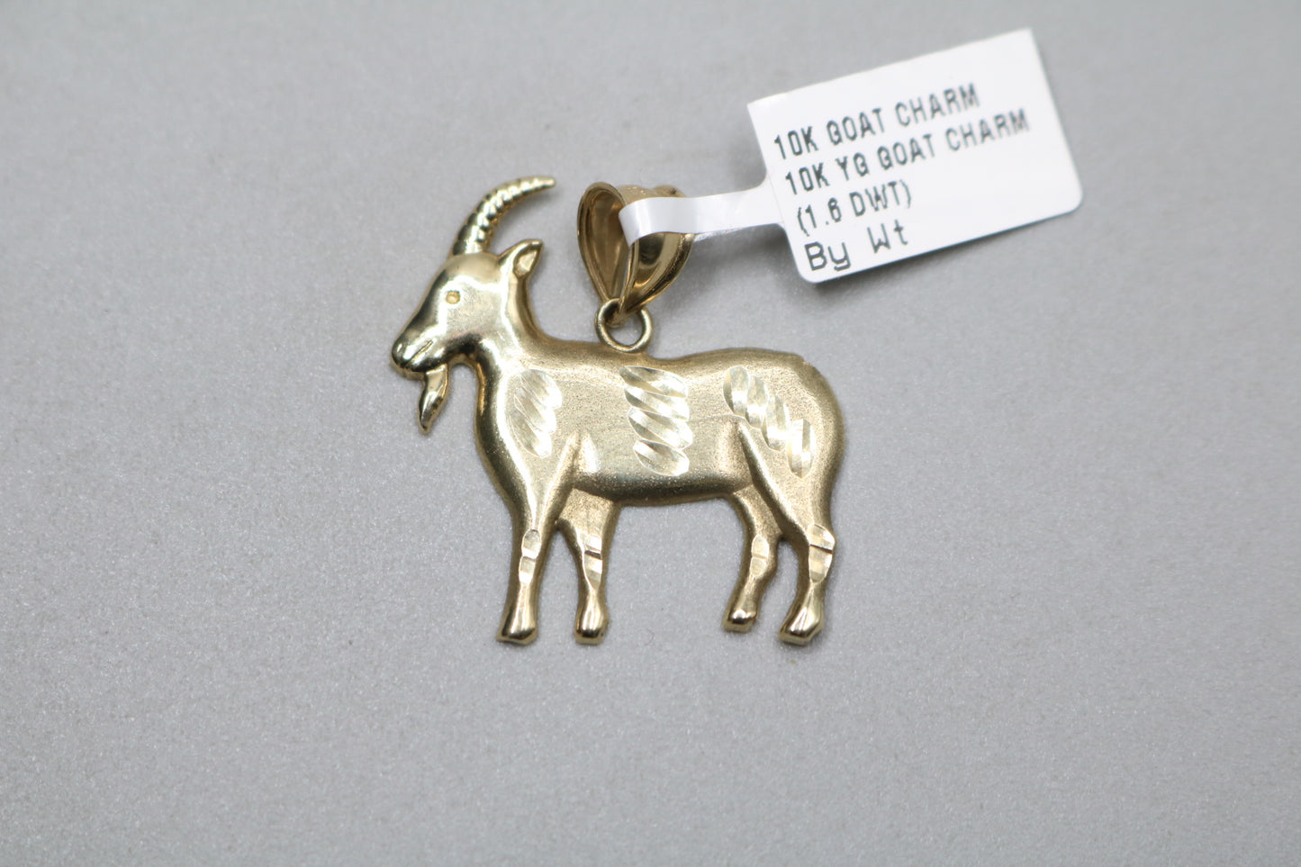 10K Yellow Gold Goat Charm