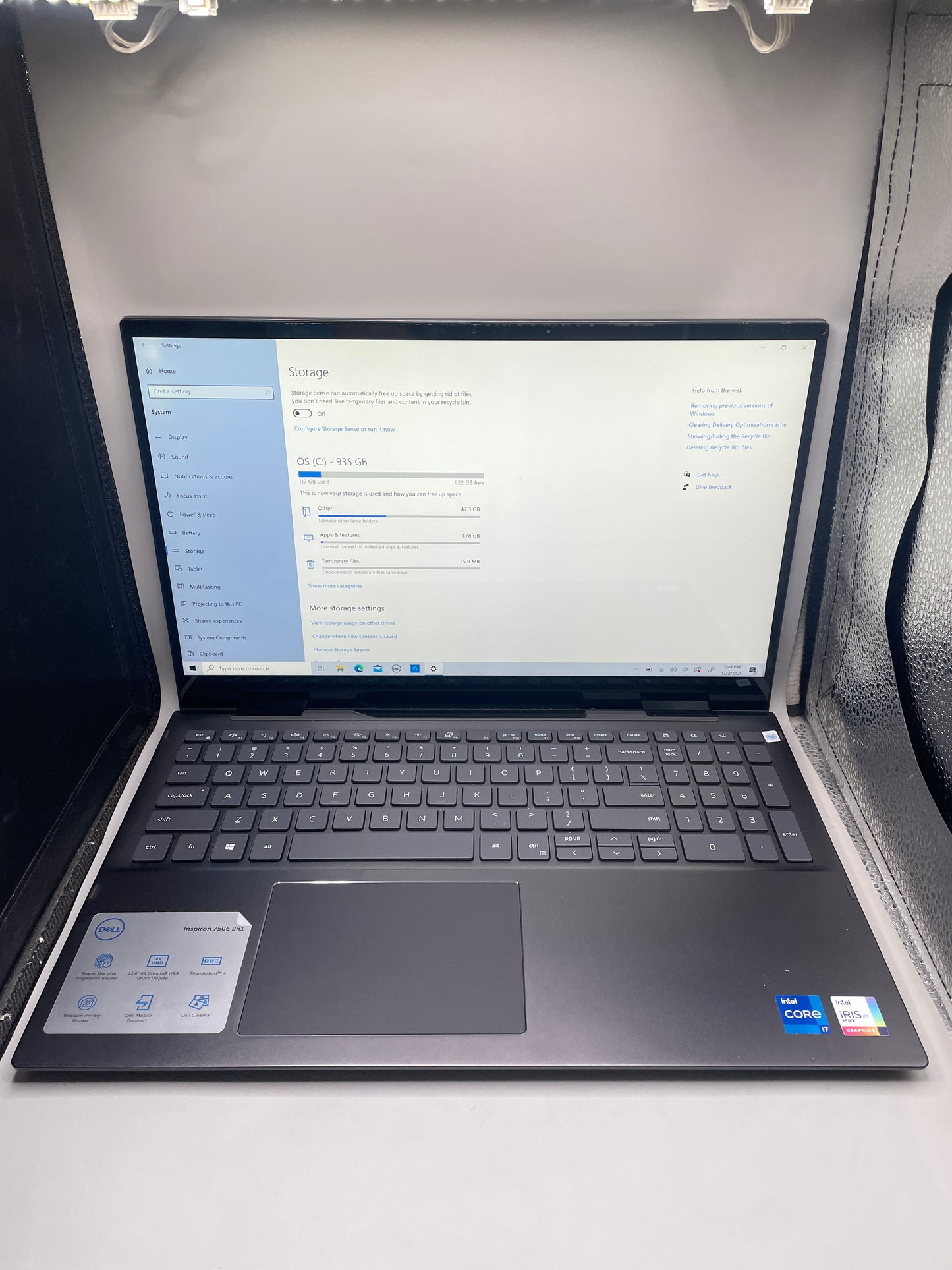 2021 Dell Inspiron 7506 (i7-1165G7, 2.8GHz, 16GB RAM, 1TB SSD, Windows 10 Home)