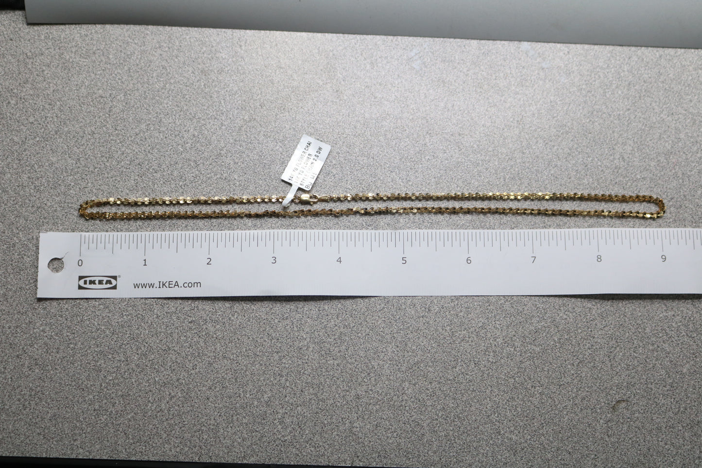 14K Yellow Gold Fancy Heart Necklace (18 Inches)