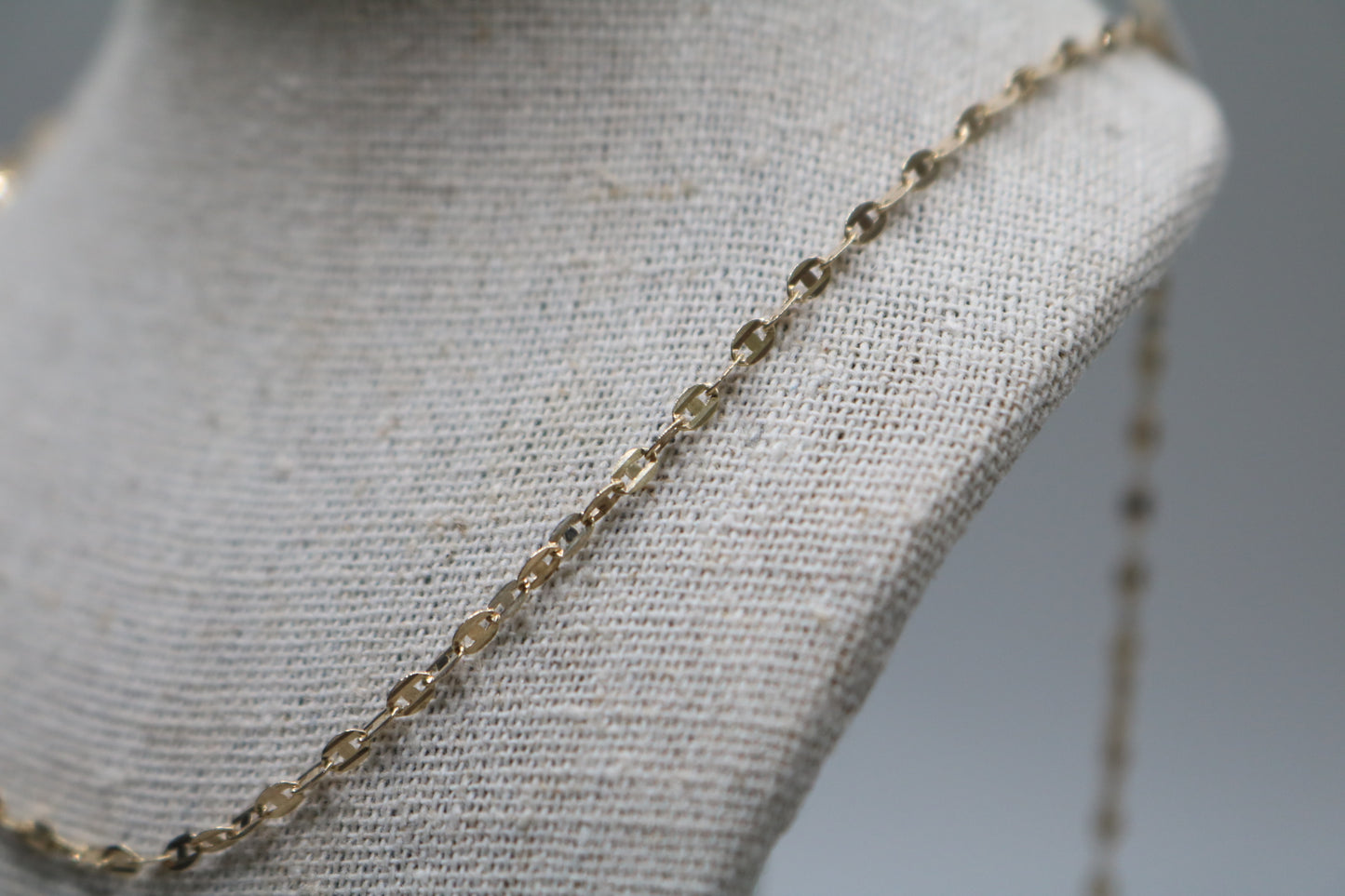 14K Yellow Fancy Link Necklace (20 Inches)