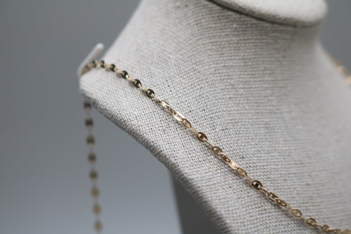 14K Yellow Fancy Link Necklace (20 Inches)