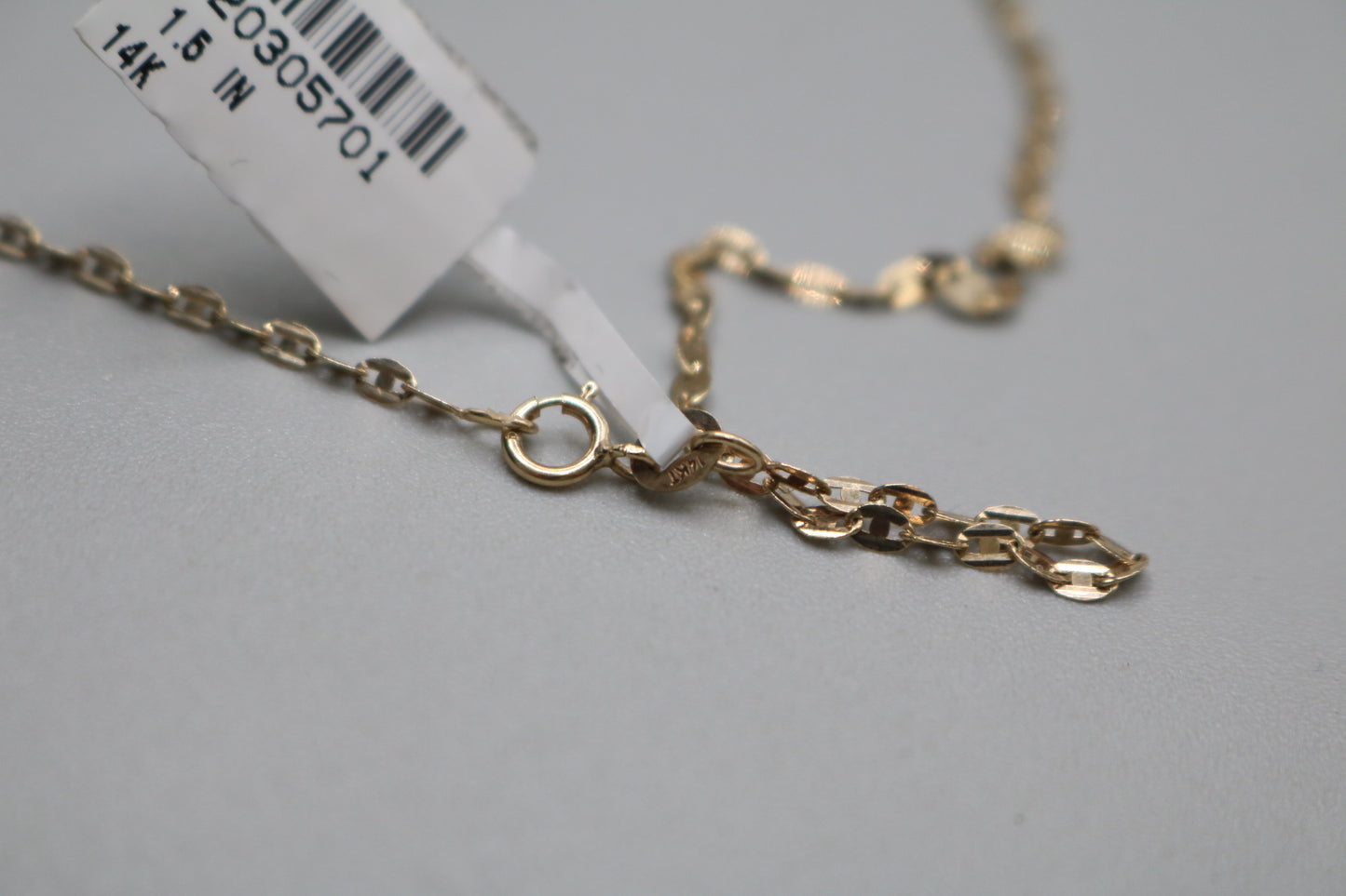 14K Yellow Fancy Link Necklace (20 Inches)