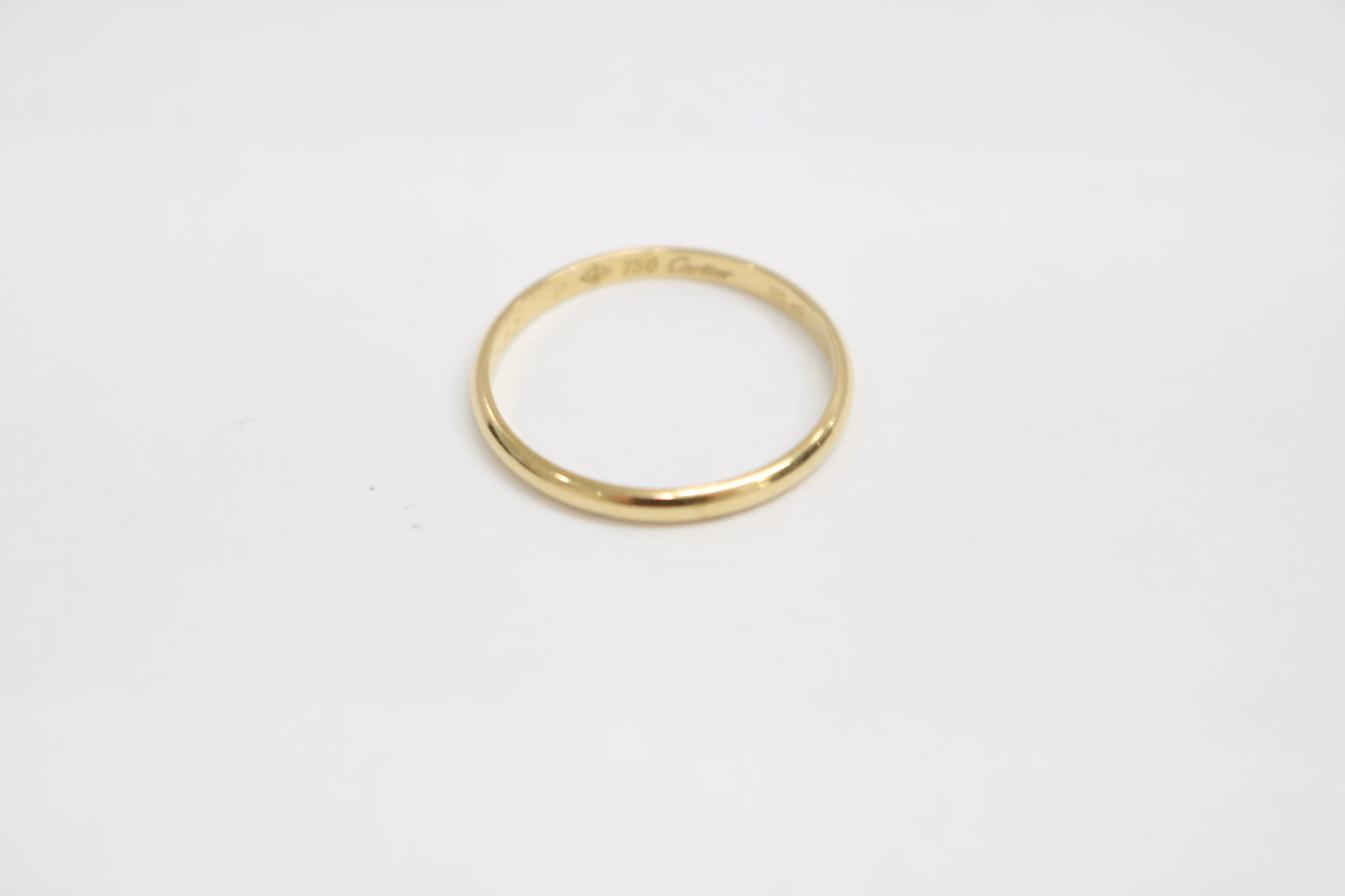 18k Yellow Gold Cartier Wedding Band Ring (Size 6 3/4)