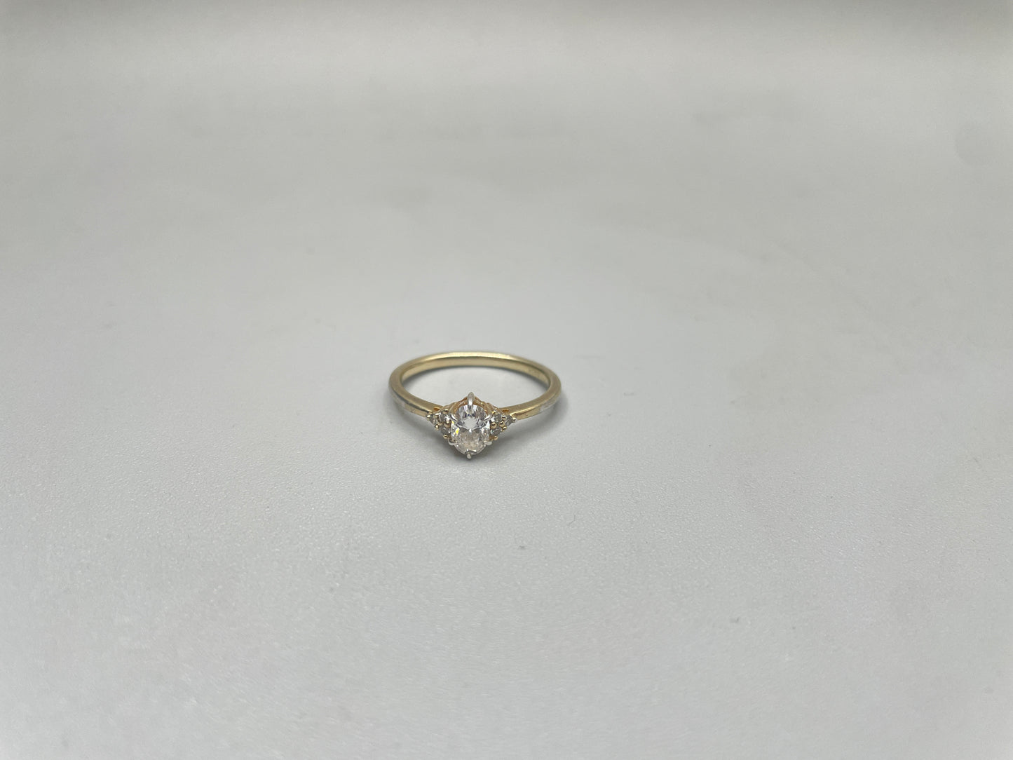 Sterling Silver Promise Ring Marquise CZ (Size 5)
