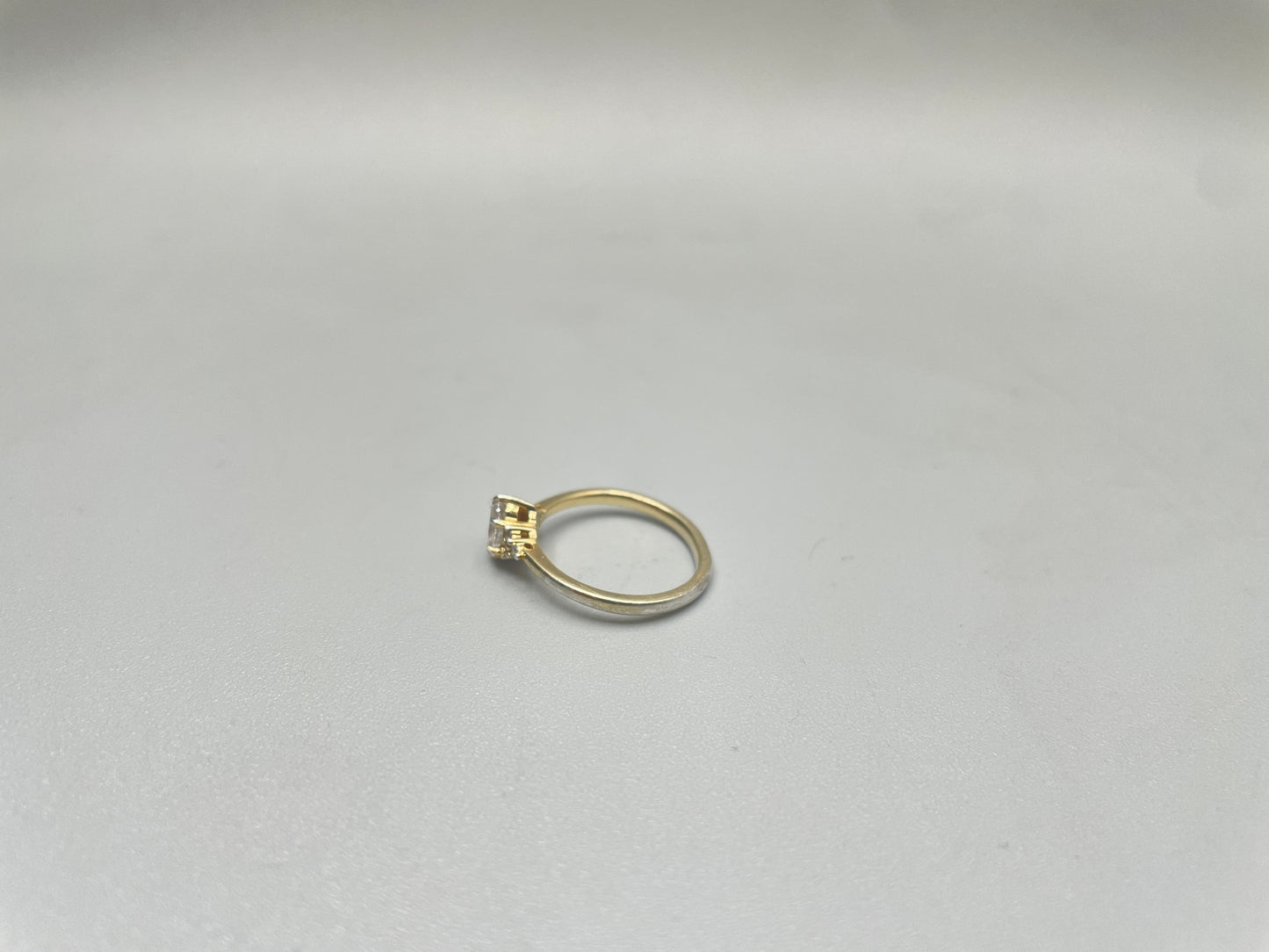 Sterling Silver Promise Ring Marquise CZ (Size 5)