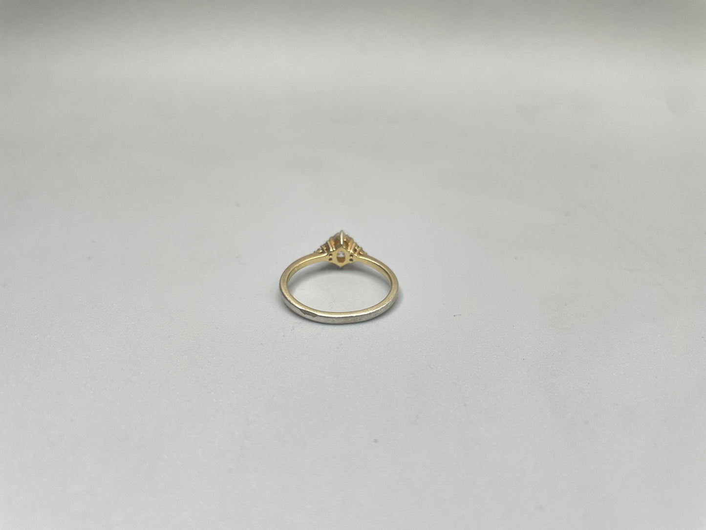 Sterling Silver Promise Ring Marquise CZ (Size 5)