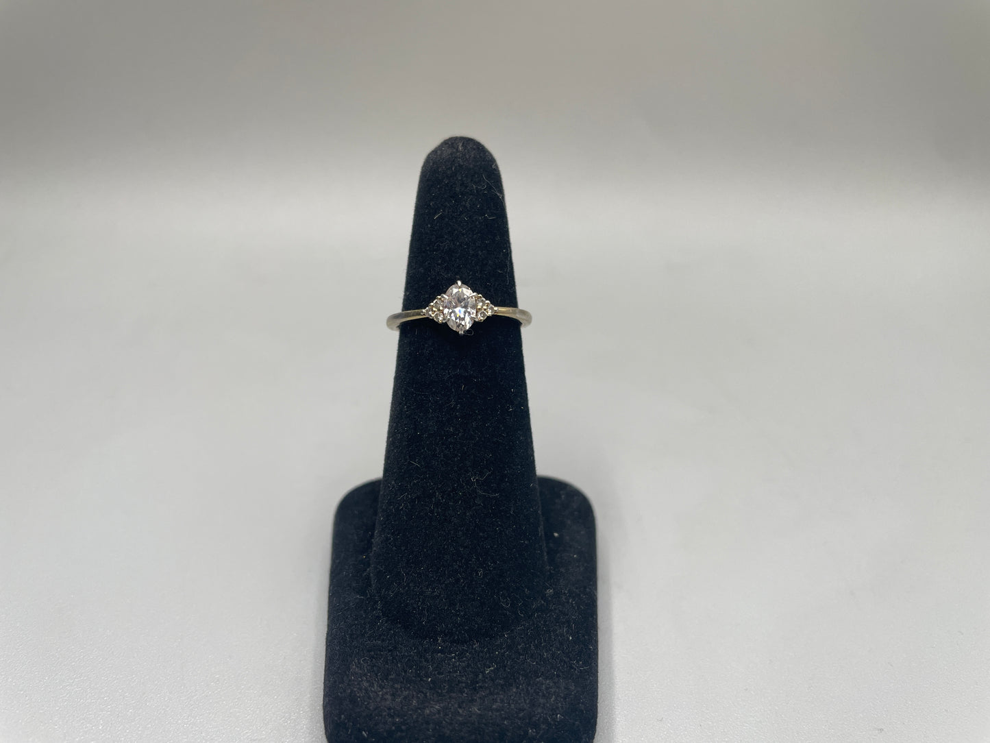 Sterling Silver Promise Ring Marquise CZ (Size 5)