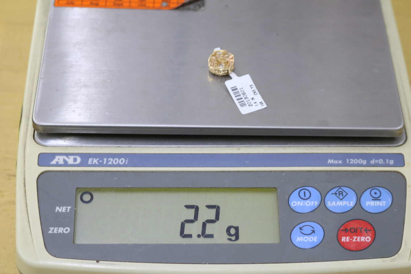 14K Yellow Gold Illusion Square Diamond Charm (0.60CTW, 2.2 Grams)