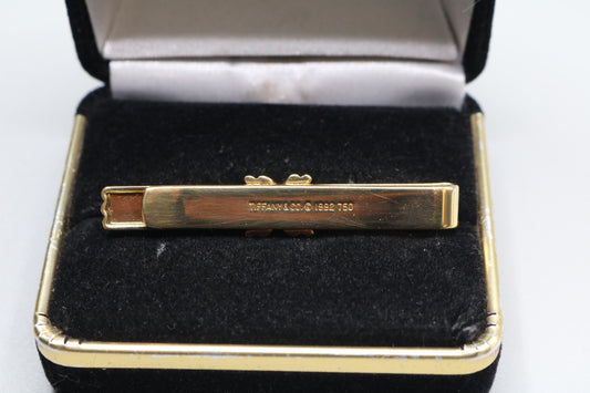 18K Yellow Gold Tiffany & Co Tie Clamp (Local pick-up only)