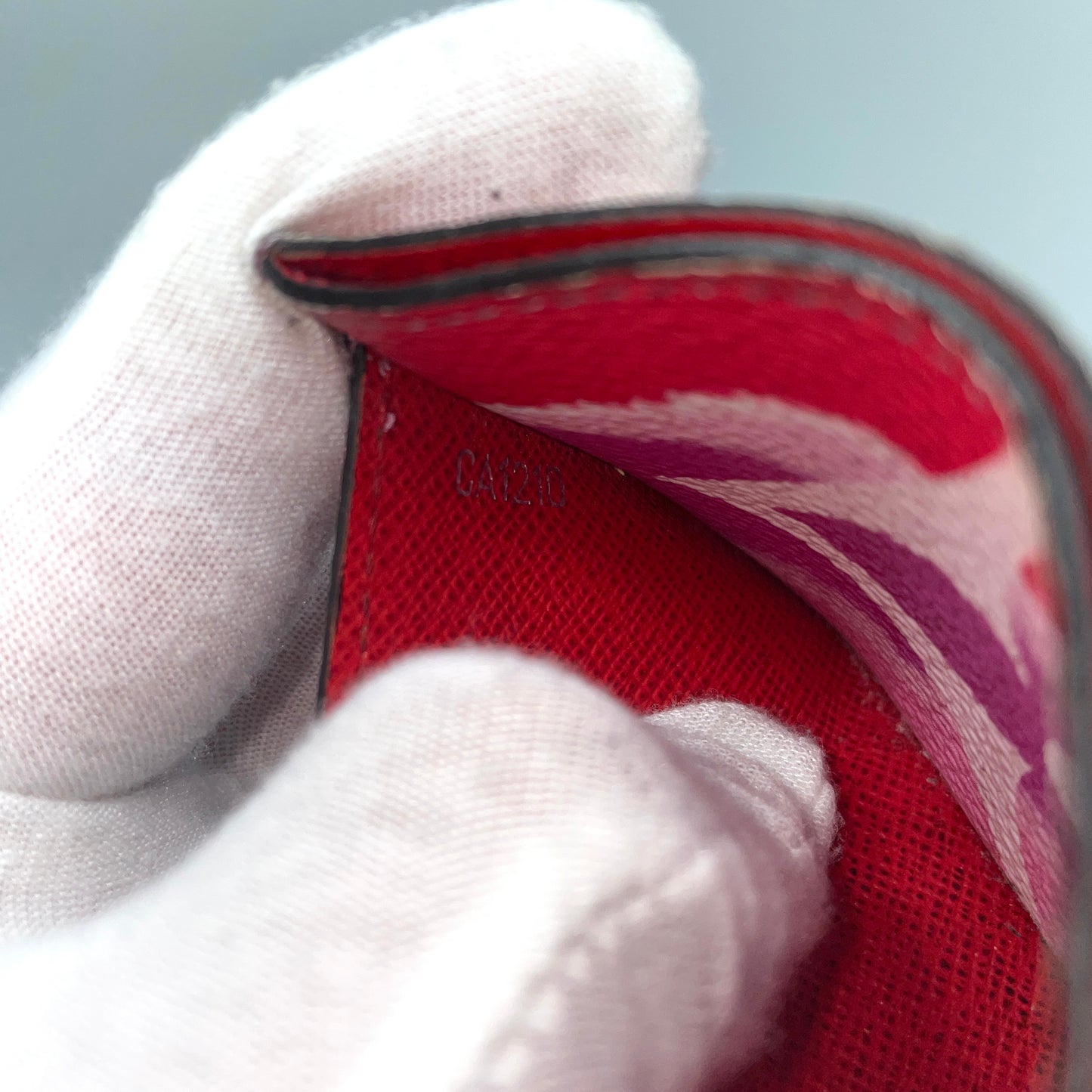 Louis Vuitton Pink & Red Monogram Escale Cardholder