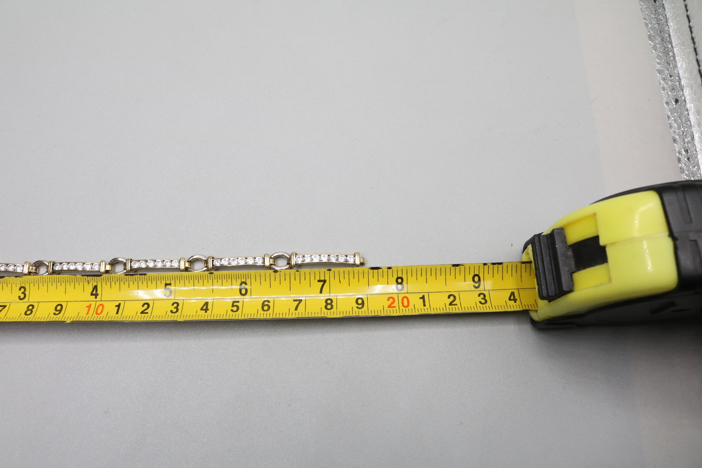 10k Two Tone Fancy Tennis Bracelet (Length 7 1/2 Inches)