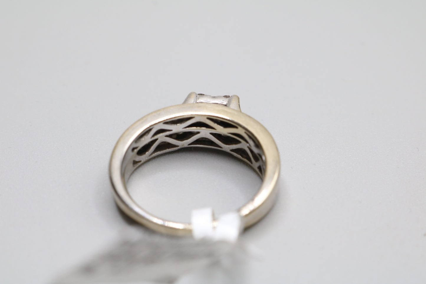 14K White Gold Diamond Wedding Set (Size 7 & 1/2)