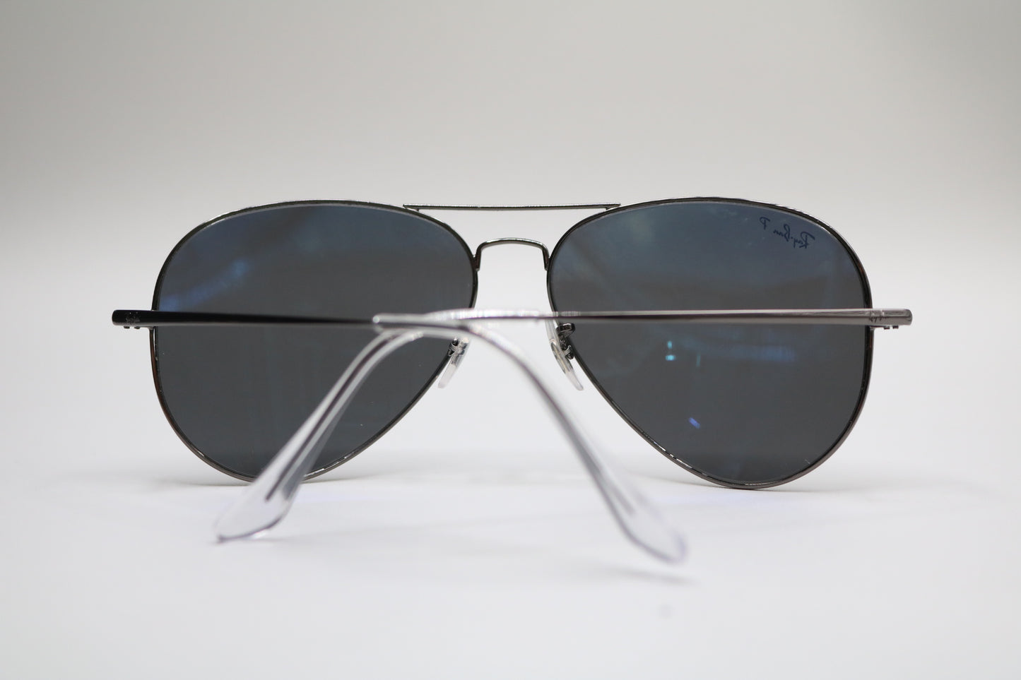 Ray-Ban RB3689 Silver Double Bridge Aviator Sunglasses