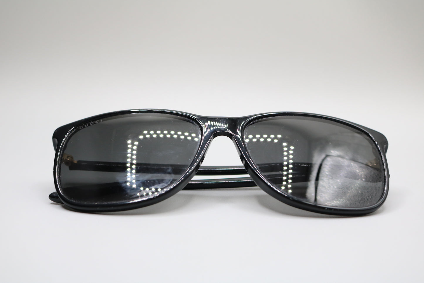 Gucci GG0017S Black Rectangle Sunglasses w/case