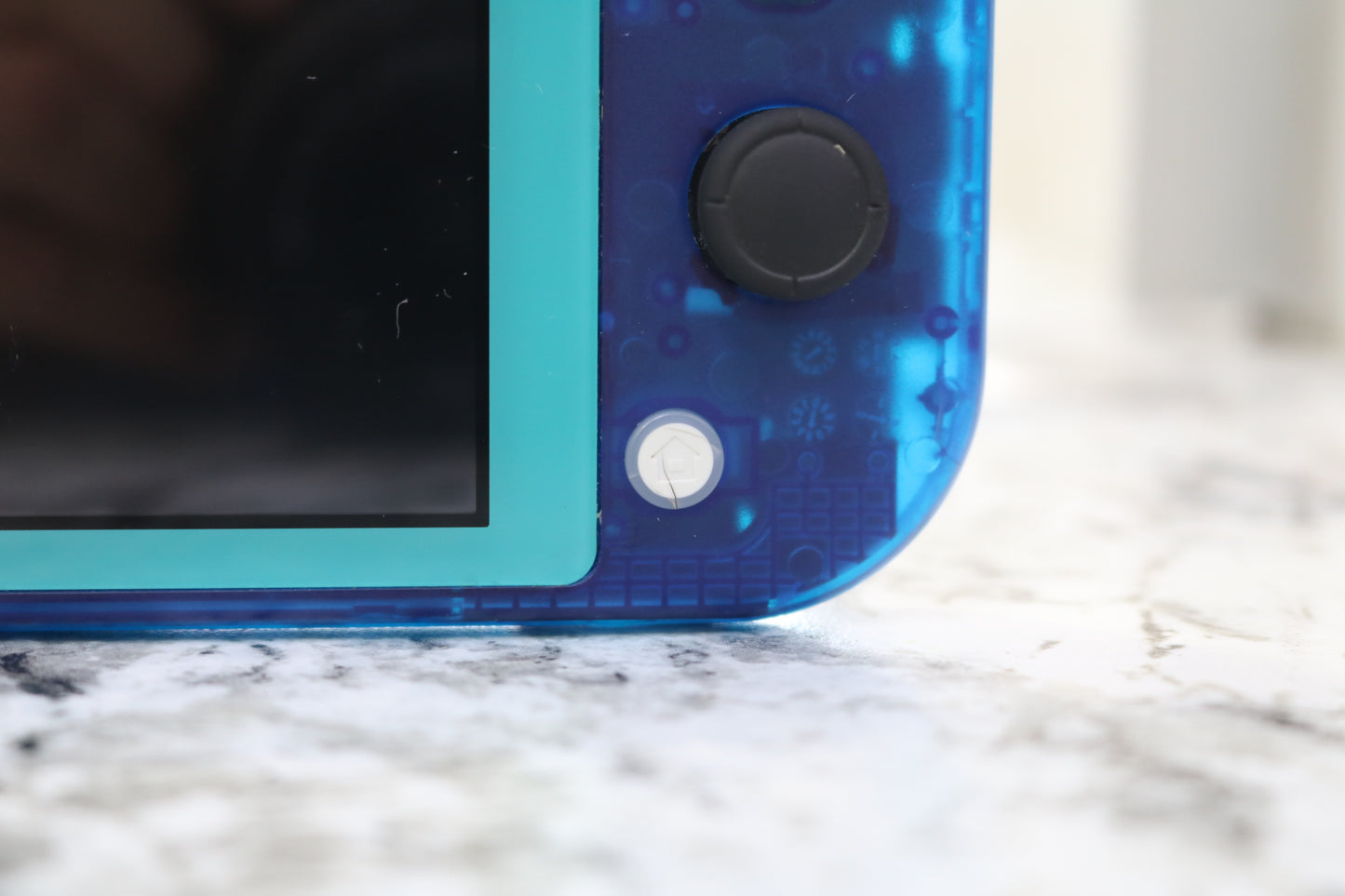 Nintendo Switch Lite HDH-001 (Turquoise Console Base) Transparent Clear Blue