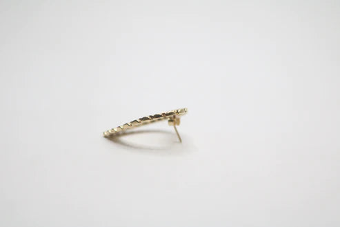 10K Yellow Gold Heart Shaped Earrings (6.4 Grams)