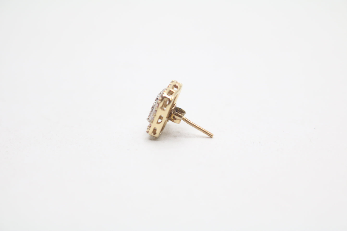 14K Yellow Gold Diamond Single Earring (0.38 CTW)