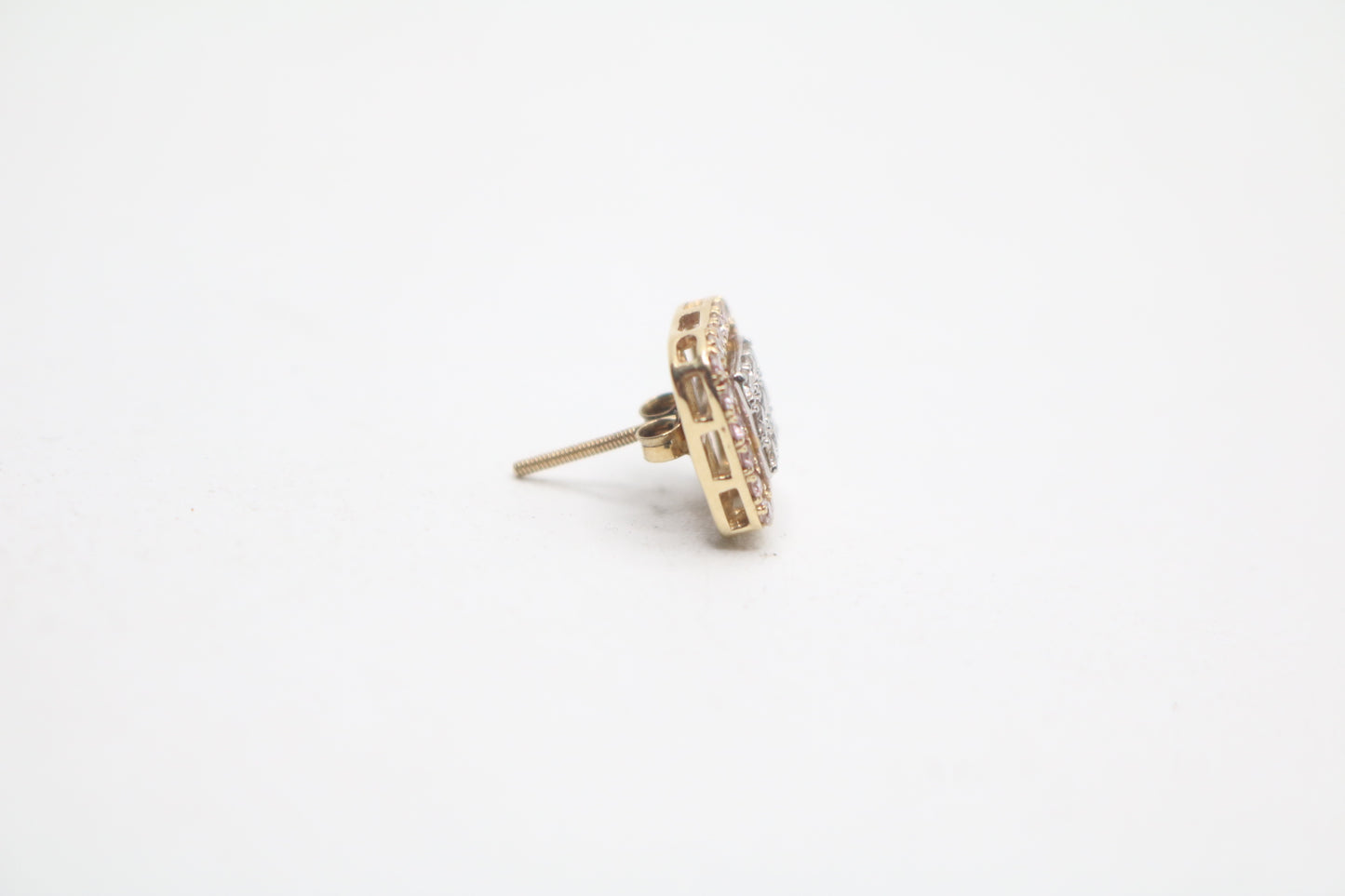 14K Yellow Gold Diamond Single Earring (0.38 CTW)