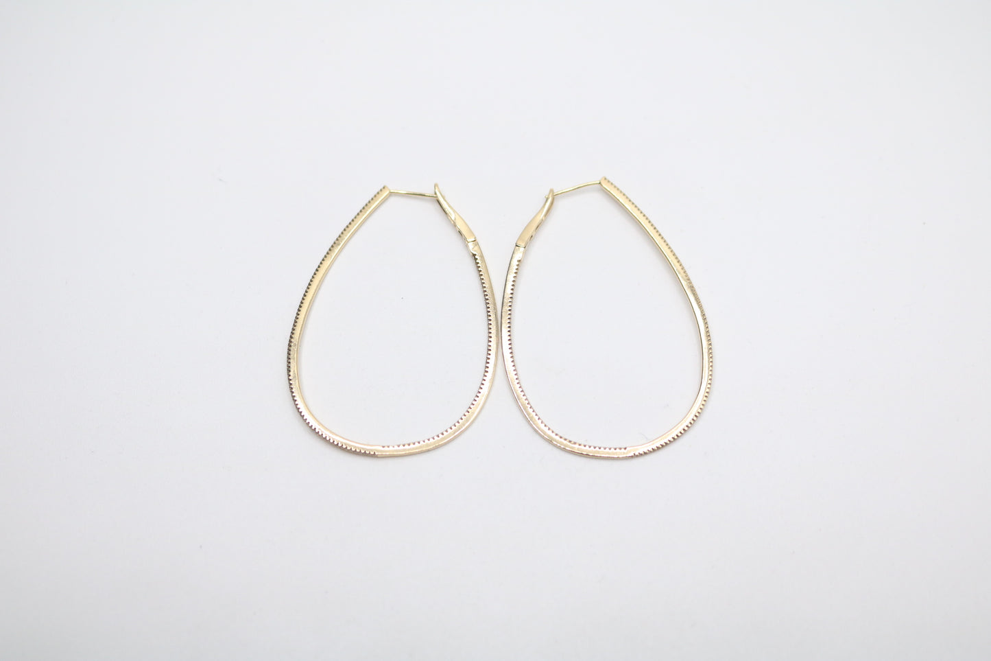 14k Yellow Gold Diamond Hoop Earrings (1.54CTW)